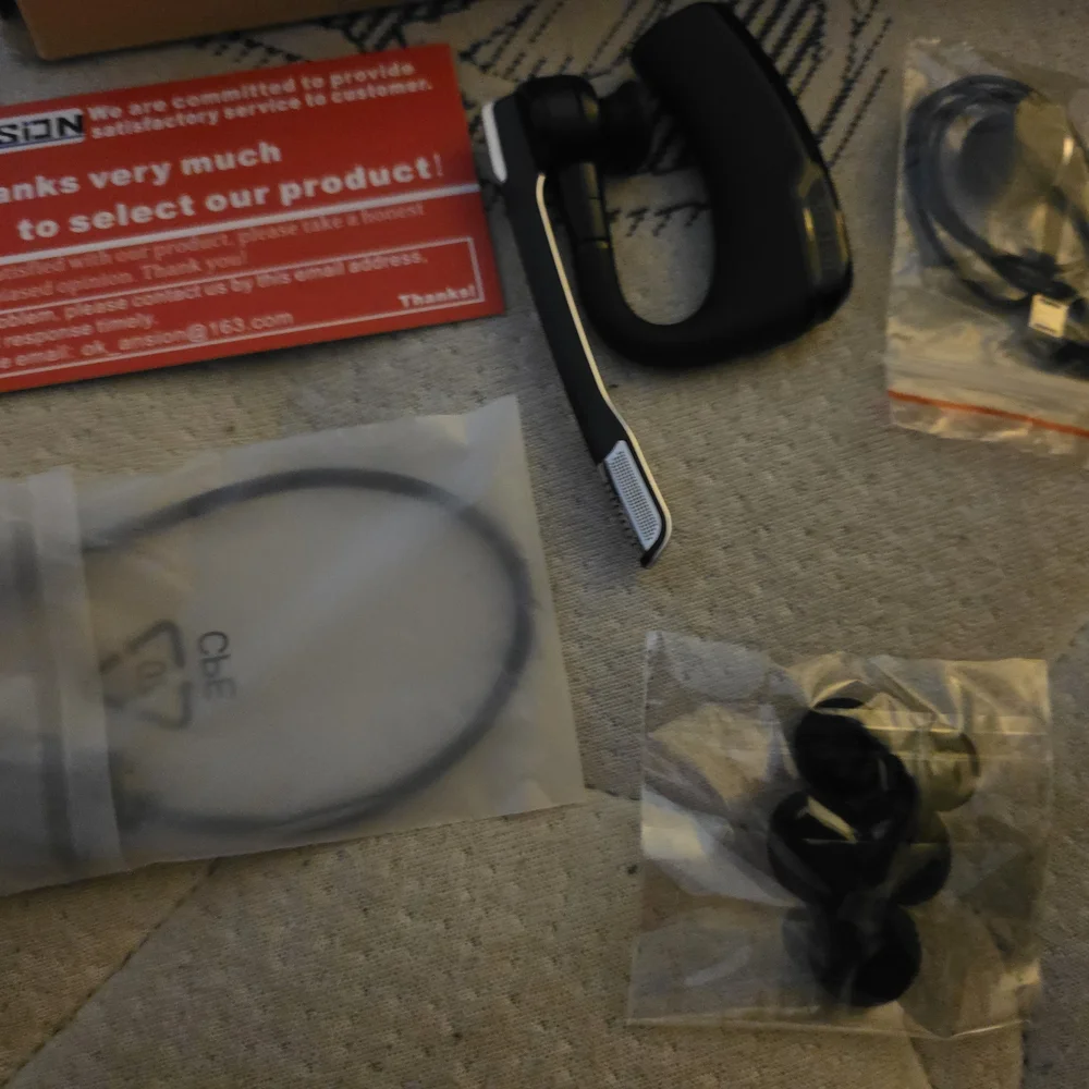 New Bluetooth Headset with Microphone - Black